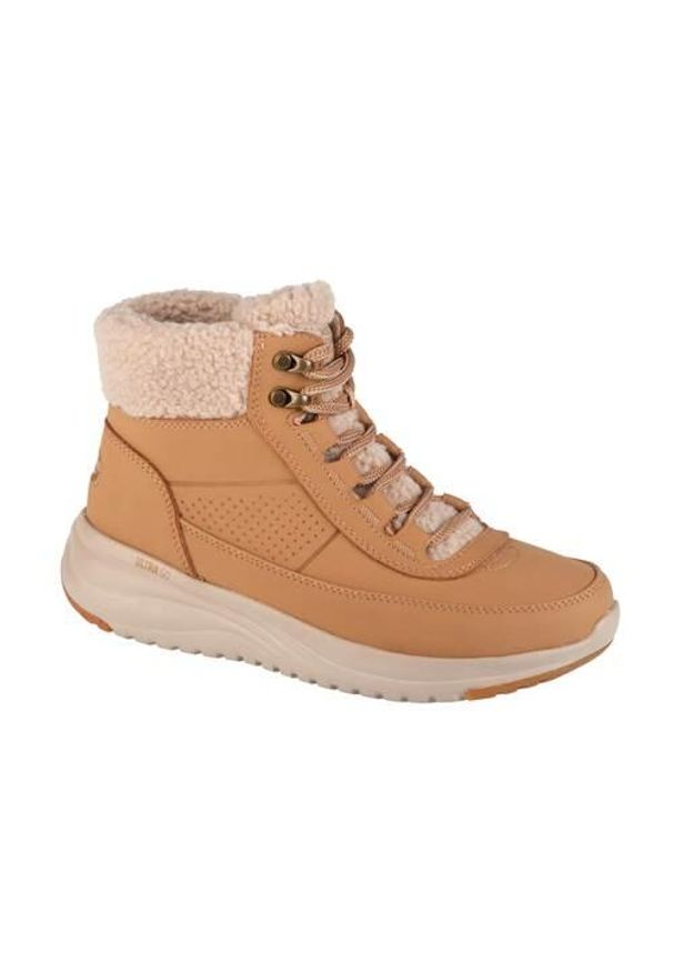 skechers - Buty do chodzenia damskie Skechers On-the-go Stellar. Zapięcie: zamek. Kolor: brązowy. Materiał: materiał, tkanina, syntetyk. Szerokość cholewki: normalna. Sport: turystyka piesza