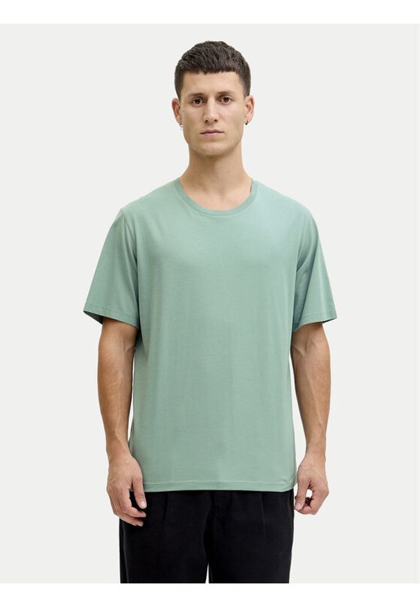 Jack & Jones T-Shirt Oragnic Basic 12156101 Zielony Regular Fit. Kolor: zielony. Materiał: bawełna