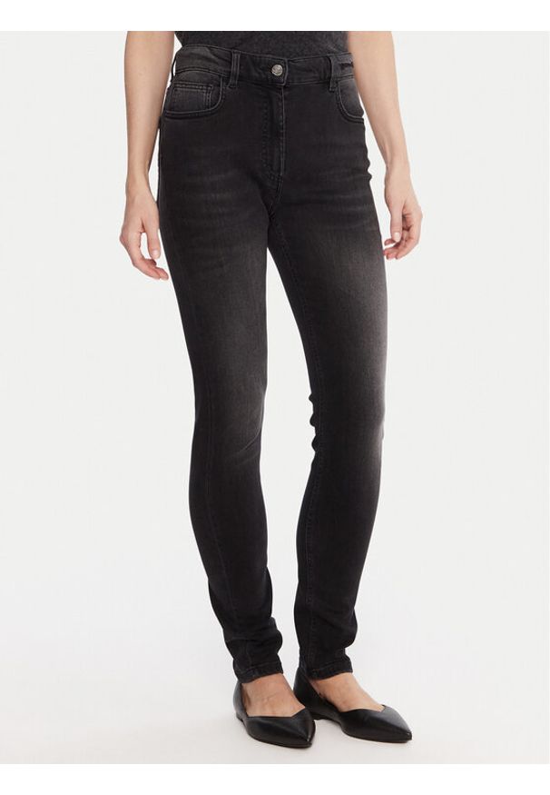 Marella Jeansy 2523186104 Czarny Skinny Fit. Kolor: czarny