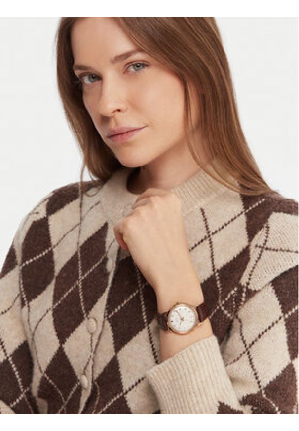 Timex Zegarek Marlin TW2Y37700 Brązowy. Kolor: brązowy