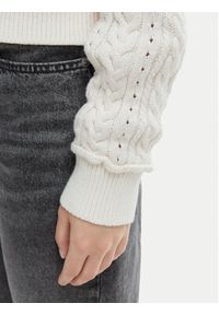 Tommy Jeans Kardigan DW0DW23024 Écru Regular Fit. Kolor: kremowy. Materiał: bawełna #5