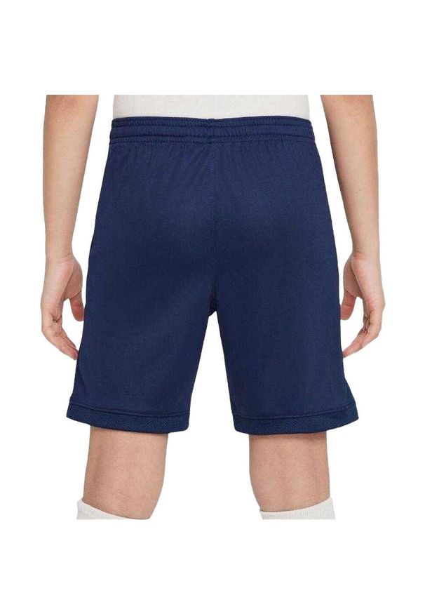 Nike - Spodenki Dziecięce Academy 25 DriFIT. Kolor: niebieski. Styl: sportowy. Sport: turystyka piesza