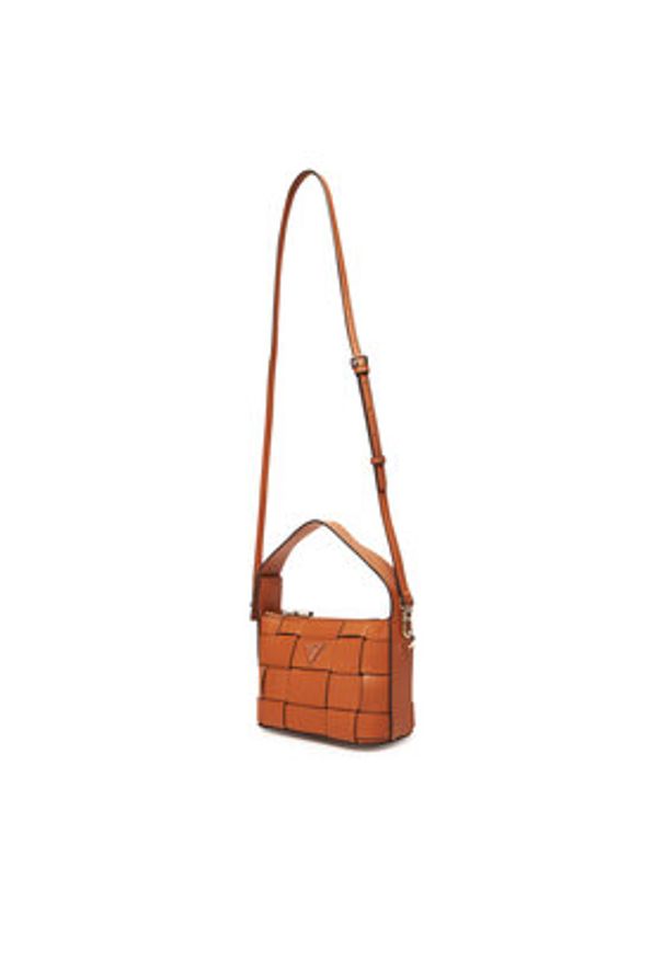 Guess Torebka Maylee Mini HWWG96 61720 Brązowy. Kolor: brązowy. Materiał: skórzane