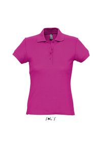 SOL'S - Polo Sol's Passion. Okazja: na co dzień. Typ kołnierza: polo. Kolor: różowy. Styl: casual #1