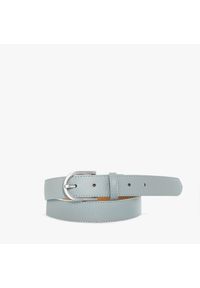 Ryłko - Błękitny pasek damski PASEK DAMSKI. Kolor: niebieski. Materiał: skóra #1