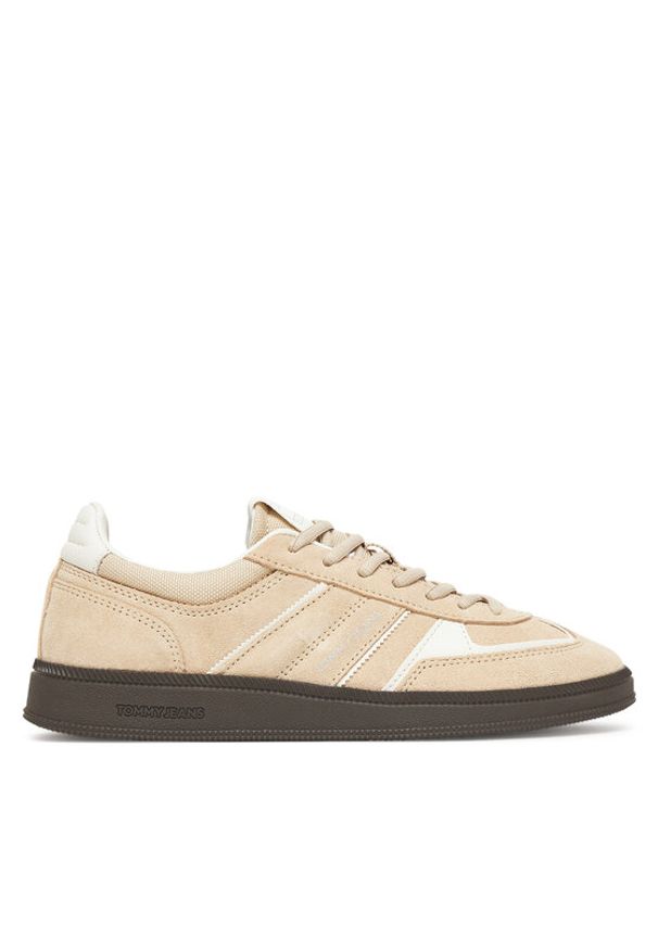 Tommy Jeans Sneakersy The Greenwich Edge EN0EN02838 Beżowy. Kolor: beżowy. Materiał: skóra, zamsz