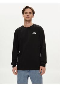 The North Face Longsleeve Easy NF0A87N8 Czarny Regular Fit. Kolor: czarny. Materiał: bawełna. Długość rękawa: długi rękaw #1