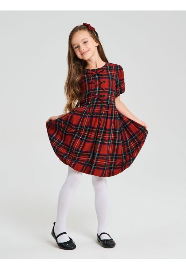 Sinsay - Sukienka w kratę - wielobarwny