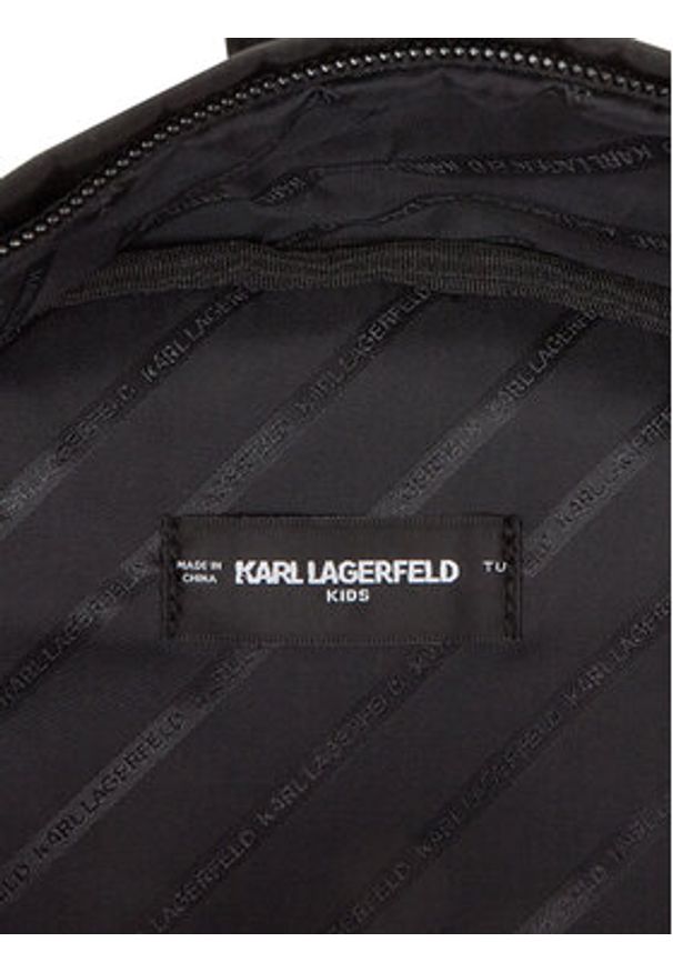 Karl Lagerfeld Kids Plecak Z30559 Czarny. Kolor: czarny. Materiał: materiał