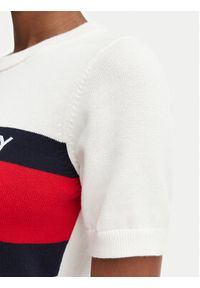 Tommy Jeans Sukienka codzienna Flag DW0DW22853 Biały Slim Fit. Okazja: na co dzień. Kolor: biały. Materiał: bawełna. Typ sukienki: proste. Styl: casual #3