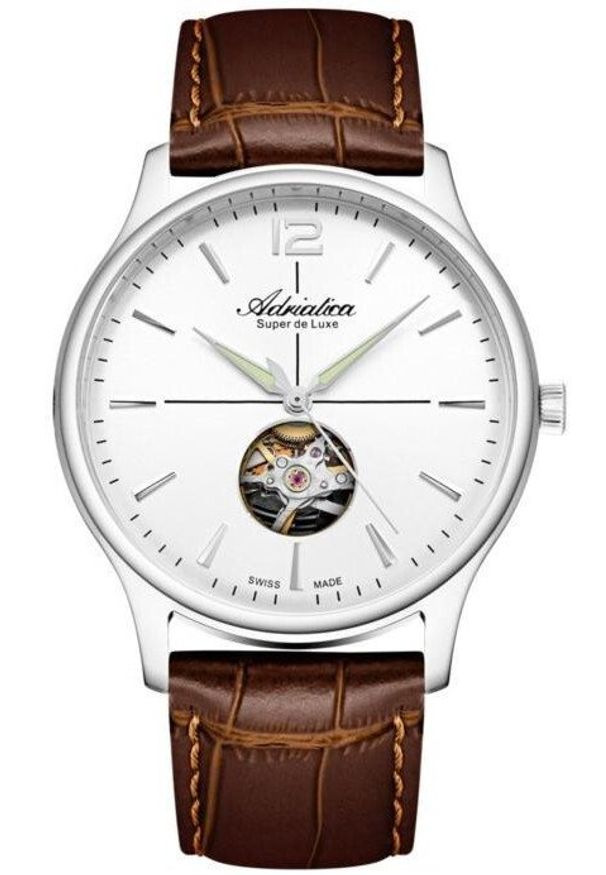 Zegarek męski Adriatica A8339.5253AO brązowy. Kolor: brązowy