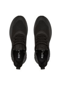 Replay - REPLAY Sneakersy Milefor Base GMSE8.000.C0001T Czarny. Kolor: czarny. Materiał: materiał