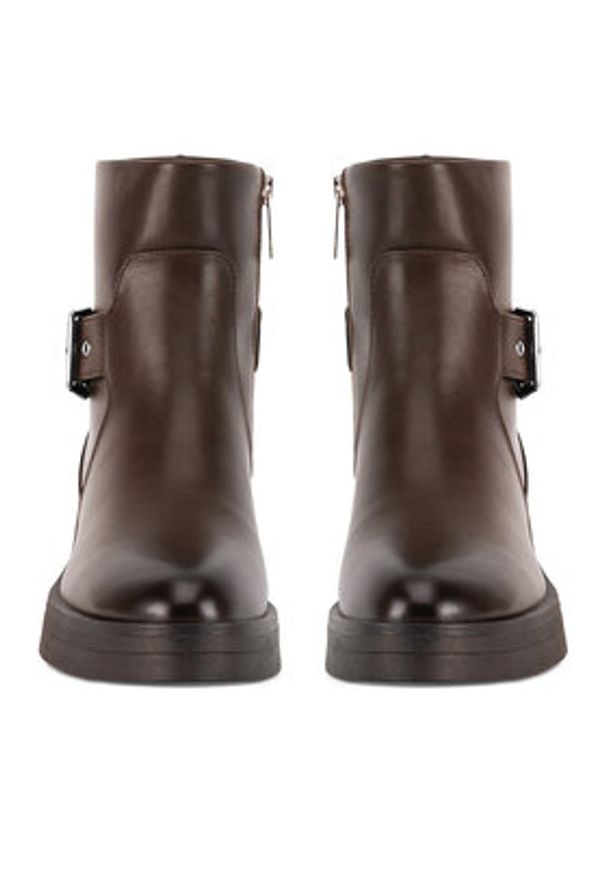 Jenny Fairy Botki HY6137-1 Brązowy. Kolor: brązowy. Materiał: skóra