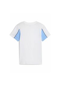 Puma - Męska koszulka Manchester City ftblARCHIVE PUMA White Team Light Blue. Kolor: biały, wielokolorowy, niebieski. Materiał: guma. Wzór: nadruk