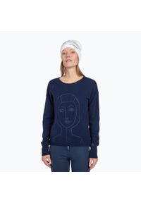 Sweter damski Rossignol Jcc Lina Pull. Kolor: niebieski. Sport: turystyka piesza
