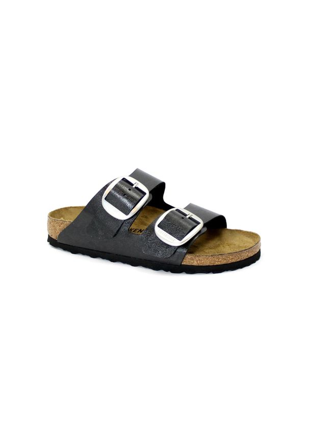 Klapki unisex Birkenstock 1027413. Kolor: czarny. Materiał: skóra