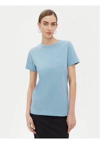 Pinko - PINKO T-Shirt Start 101752 Niebieski Regular Fit. Kolor: niebieski. Materiał: bawełna #1
