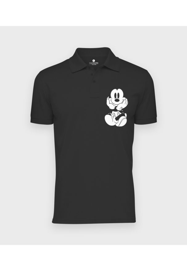 MegaKoszulki - Koszulka polo męska Myszka Mickey. Typ kołnierza: polo. Materiał: bawełna. Wzór: motyw z bajki
