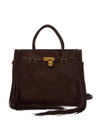 MICHAEL Michael Kors Torebka Hamilton Moderne 30F5ANXS3S Brązowy. Kolor: brązowy. Materiał: skórzane, zamszowe