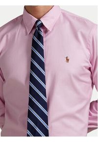 Polo Ralph Lauren Koszula 710P06688003 Różowy Custom Fit. Typ kołnierza: polo. Kolor: różowy. Materiał: bawełna #5