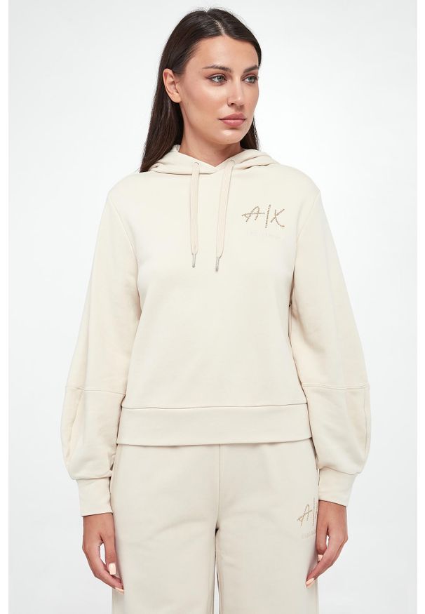 Armani Exchange - Bluza damska z kapturem ARMANI EXCHANGE. Typ kołnierza: kaptur
