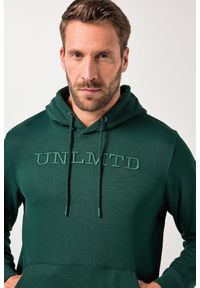JAY-PI - Męska Trekkingowa bluza z kapturem outdoor kaptur do rozm. 7XL. Typ kołnierza: kaptur. Kolekcja: plus size. Kolor: zielony. Materiał: materiał, poliester, bawełna. Sport: outdoor