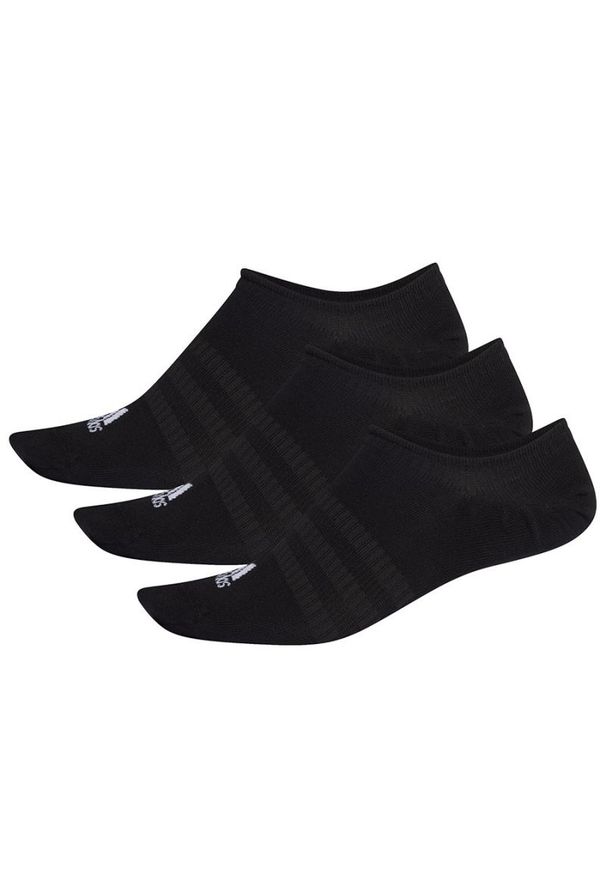 Adidas - Skarpety adidas No-Show czarne DZ9416 - M. Kolor: czarny. Materiał: poliester, elastan, bawełna. Wzór: gładki