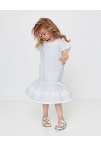 LOVE SHACK FANCY KIDS - Sukienka Audrey 3-12 lat. Kolor: biały. Materiał: bawełna, koronka, materiał. Wzór: haft, kwiaty, koronka, aplikacja. Sezon: lato #4