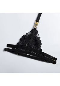 Intica - Komplet bielizny z haftem elegancki i komfortowy Nadien. Kolor: czarny. Materiał: materiał. Wzór: haft #7