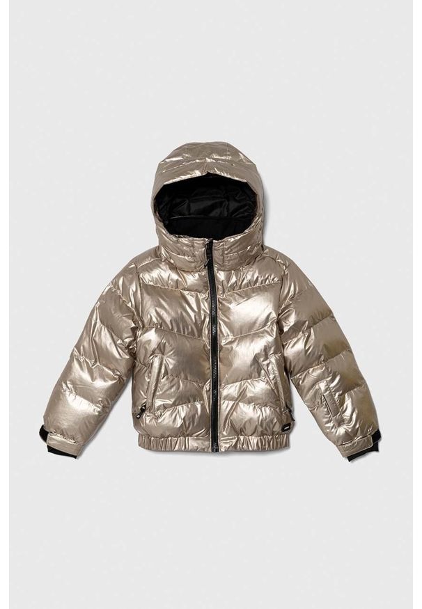 Protest kurtka narciarska dziecięca PRTNELLI JR kolor złoty. Typ kołnierza: kaptur. Kolor: złoty. Materiał: materiał. Sport: narciarstwo