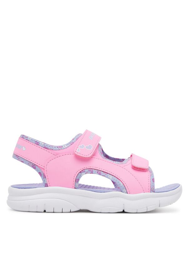 skechers - Sandały Skechers. Kolor: różowy