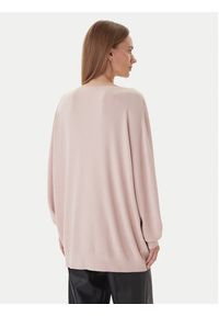 Kontatto Sweter 3M0815C Różowy Relaxed Fit. Kolor: różowy. Materiał: syntetyk #4