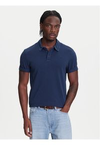 Mustang Polo Palco 1016505 Granatowy Regular Fit. Typ kołnierza: polo. Kolor: niebieski. Materiał: bawełna #1