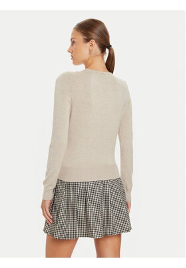 only - ONLY Sweter Venice 15333989 Écru Regular Fit. Materiał: wiskoza
