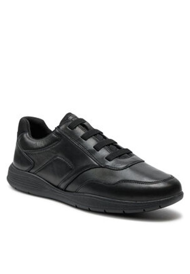 Geox Sneakersy U Spherica Ec2 U45BXE 000LM C9999 Czarny. Kolor: czarny. Materiał: skóra