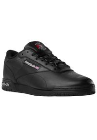 Buty do chodzenia męskie Reebok Exofit Clean Logo. Zapięcie: sznurówki. Kolor: wielokolorowy, czarny, szary. Materiał: skóra, syntetyk, tkanina, materiał. Szerokość cholewki: normalna. Sport: turystyka piesza