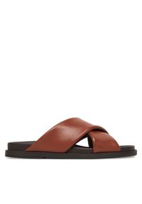 Klapki Geox. Kolor: brązowy #1