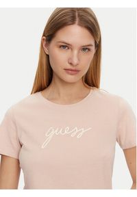 Guess T-Shirt O5GI02 KBBU1 Różowy Regular Fit. Kolor: różowy. Materiał: bawełna