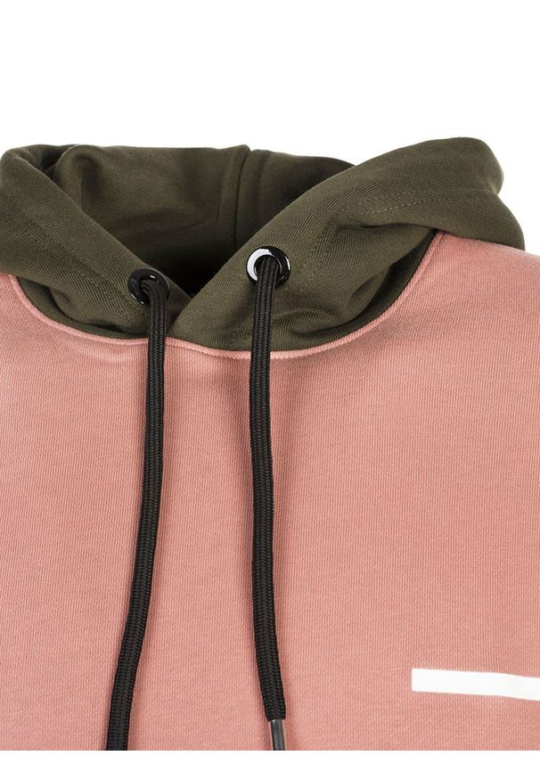 Les Hommes Bluza | UHH302750M | Mężczyzna | Wielokolorowy. Okazja: na co dzień. Typ kołnierza: kaptur. Kolor: wielokolorowy. Materiał: bawełna. Wzór: nadruk. Styl: casual