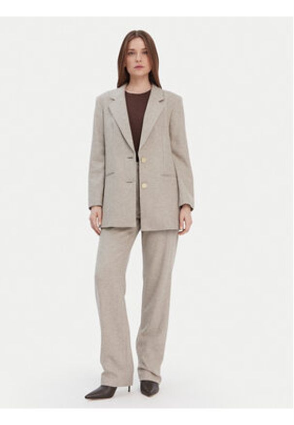 Armani Exchange Marynarka XW000693 AF16146 M1088 Beżowy Loose Fit. Kolor: beżowy. Materiał: syntetyk