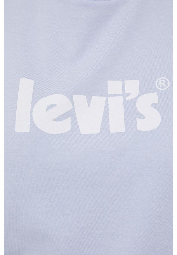 Levi's® - Levi's top bawełniany. Okazja: na co dzień, na spotkanie biznesowe. Kolor: niebieski. Materiał: bawełna. Styl: biznesowy, casual