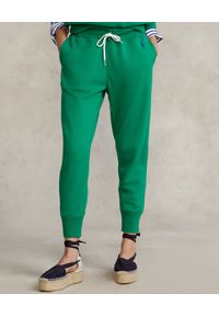 Ralph Lauren - RALPH LAUREN - Zielone spodnie dresowe. Kolor: zielony. Materiał: dresówka