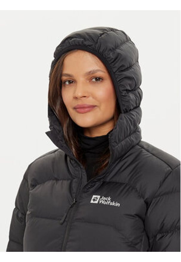 Jack Wolfskin Kurtka puchowa Ather Down A60330 Czarny Regular Fit. Kolor: czarny. Materiał: syntetyk