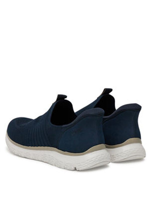 Rieker Sneakersy B6659-14 Granatowy. Kolor: niebieski. Materiał: materiał
