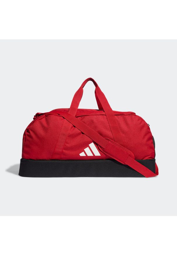 Adidas - Tiro League Duffel Bag Large. Kolor: biały, czerwony, wielokolorowy, czarny. Materiał: materiał