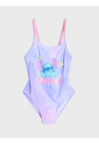 Sinsay - Jednoczęściowy strój kąpielowy z efektem ombre Stitch - fioletowy. Kolor: fioletowy #1