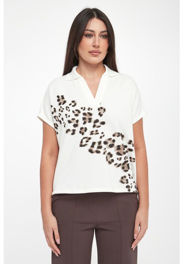 Sportalm - Bluza damska z krótkim rękawem SPORTALM. Długość rękawa: krótki rękaw. Długość: krótkie