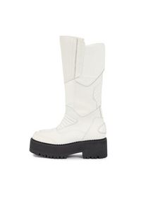 Tommy Jeans Kozaki Tjw Long Shaft Biker Boot EN0EN02376 Biały. Kolor: biały. Materiał: skóra #2