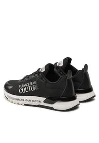 Versace Jeans Couture Sneakersy 77VA3SA9 ZS904 Czarny. Kolor: czarny. Materiał: materiał