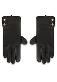 Lauren Ralph Lauren - LAUREN RALPH LAUREN Rękawiczki 454833083001 Czarny. Kolor: czarny. Materiał: skóra